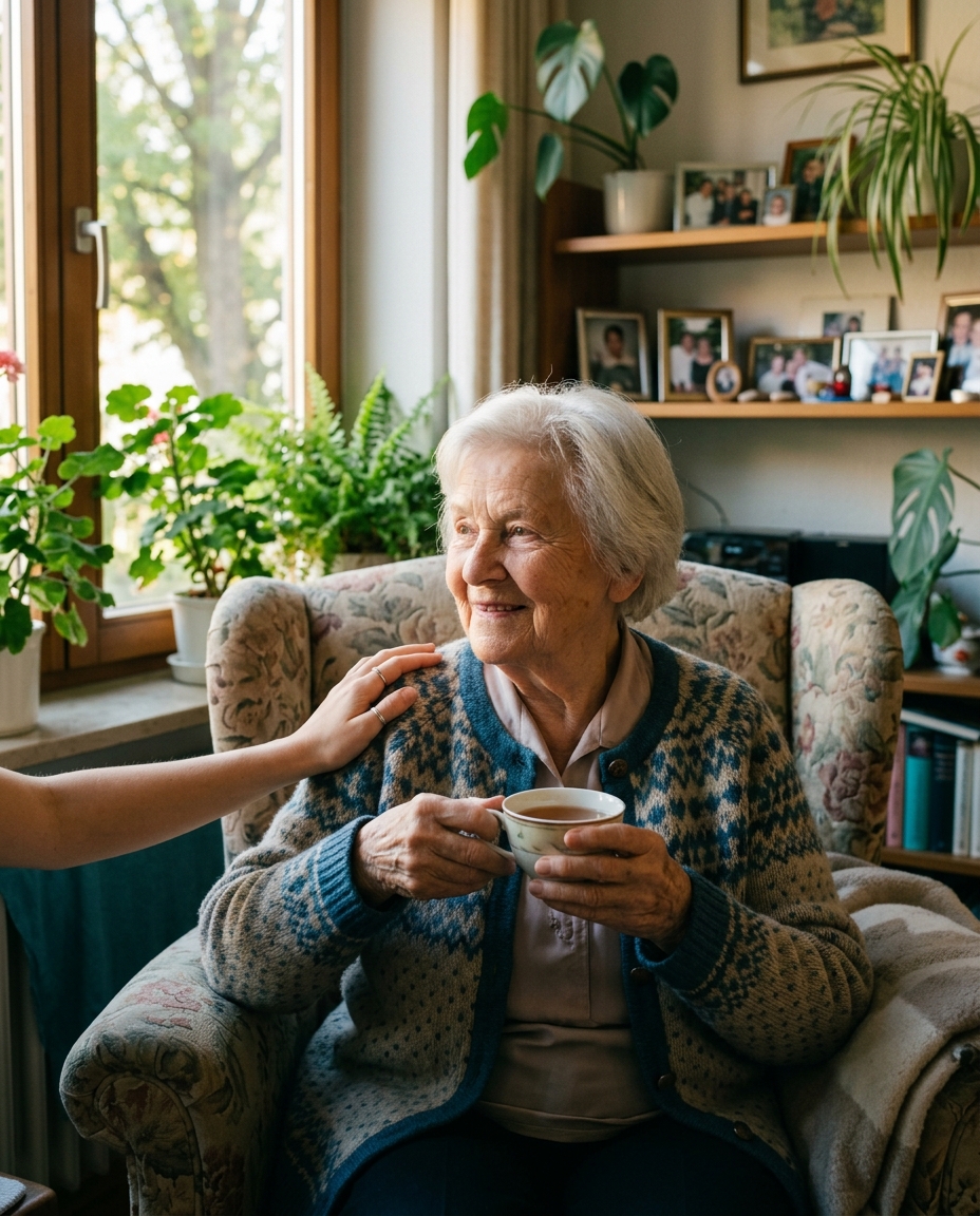 Würdevolles Älterwerden zu Hause – Wärme, Geborgenheit und familiäre Nähe
